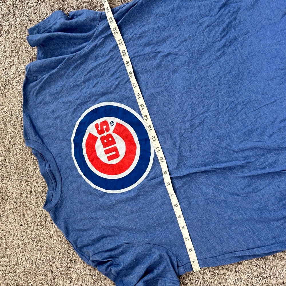 Chicago Cubs MLB Baseball T Shirt Blue Mens 2XL Short Sleeve Graphic Tee - Picture 8 of 8